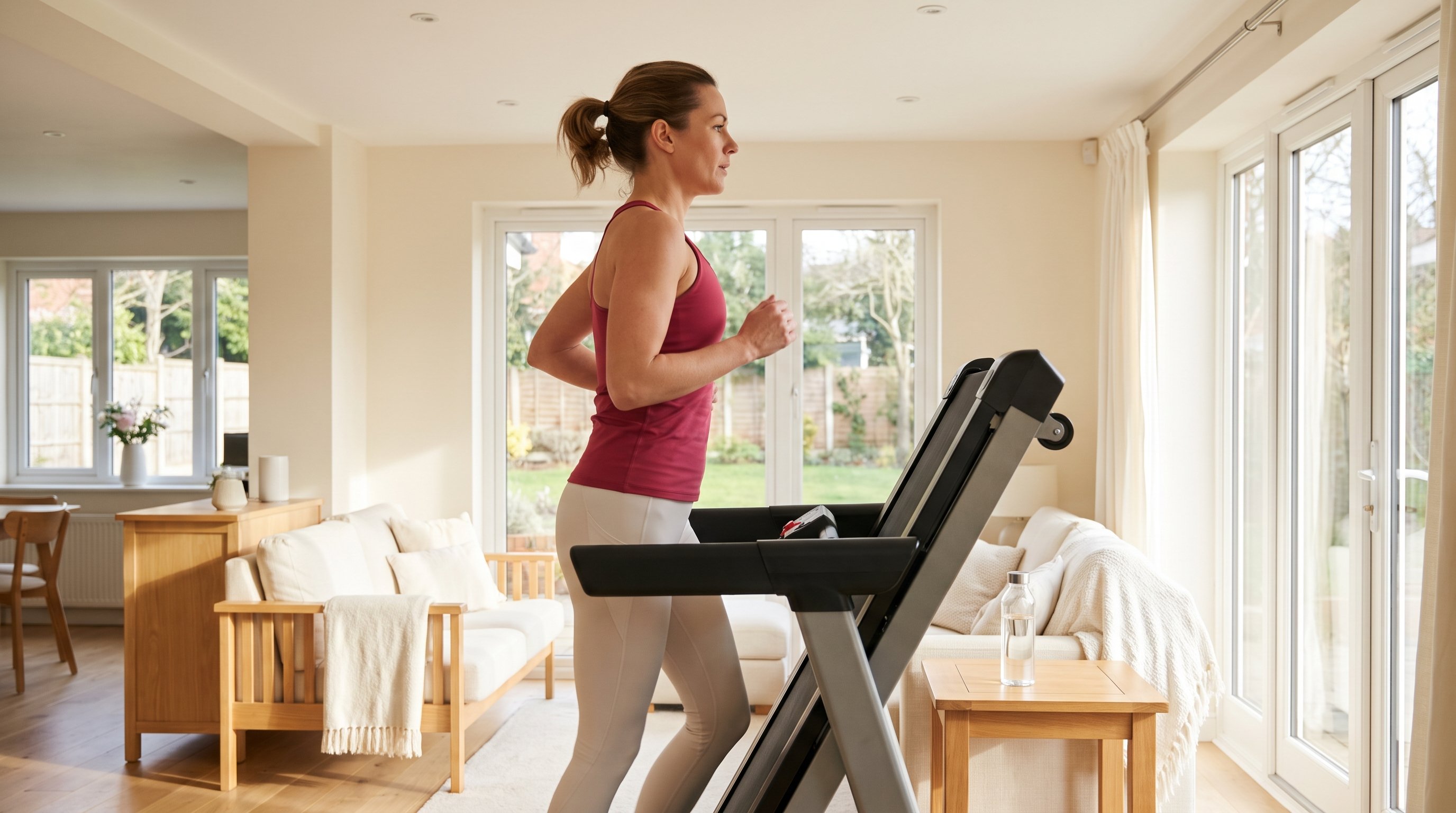 close up of treadmill display showing incline and speed settings