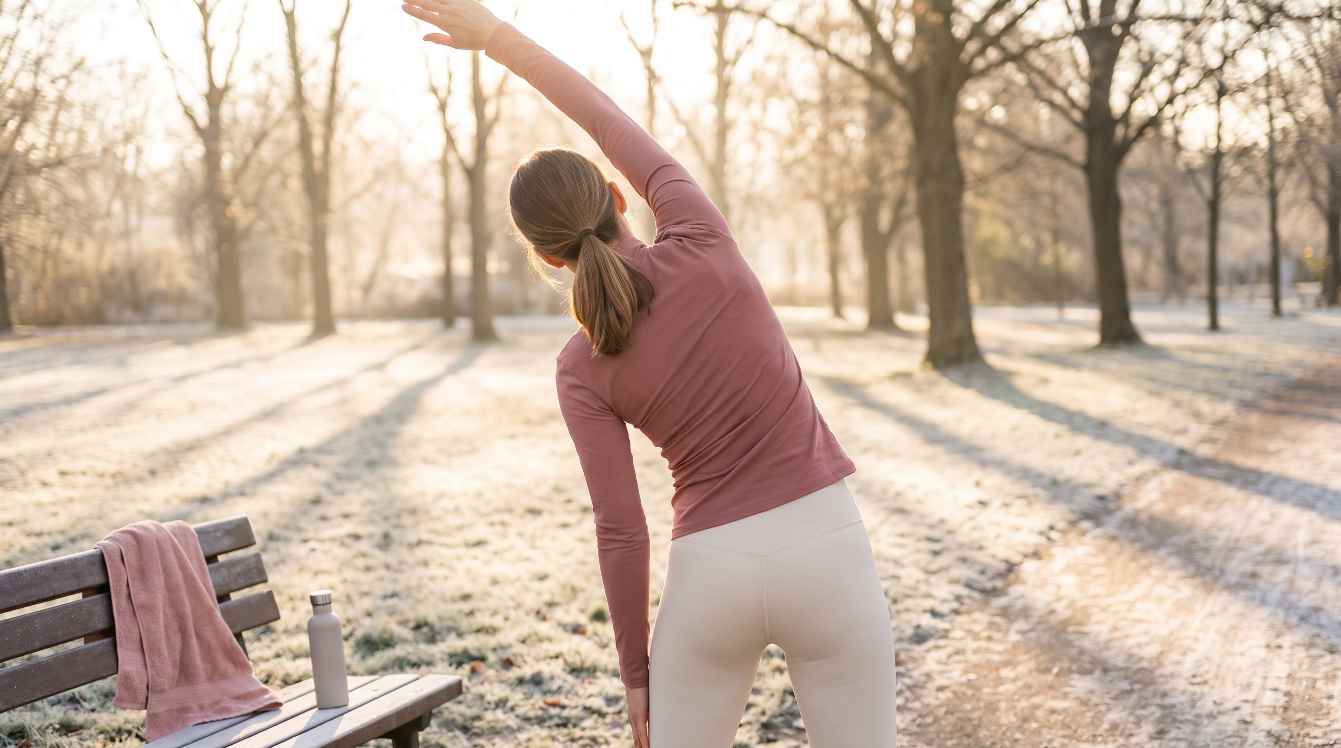 Two separate things happen when you stretch in the morning, and both are worth understanding on their own.