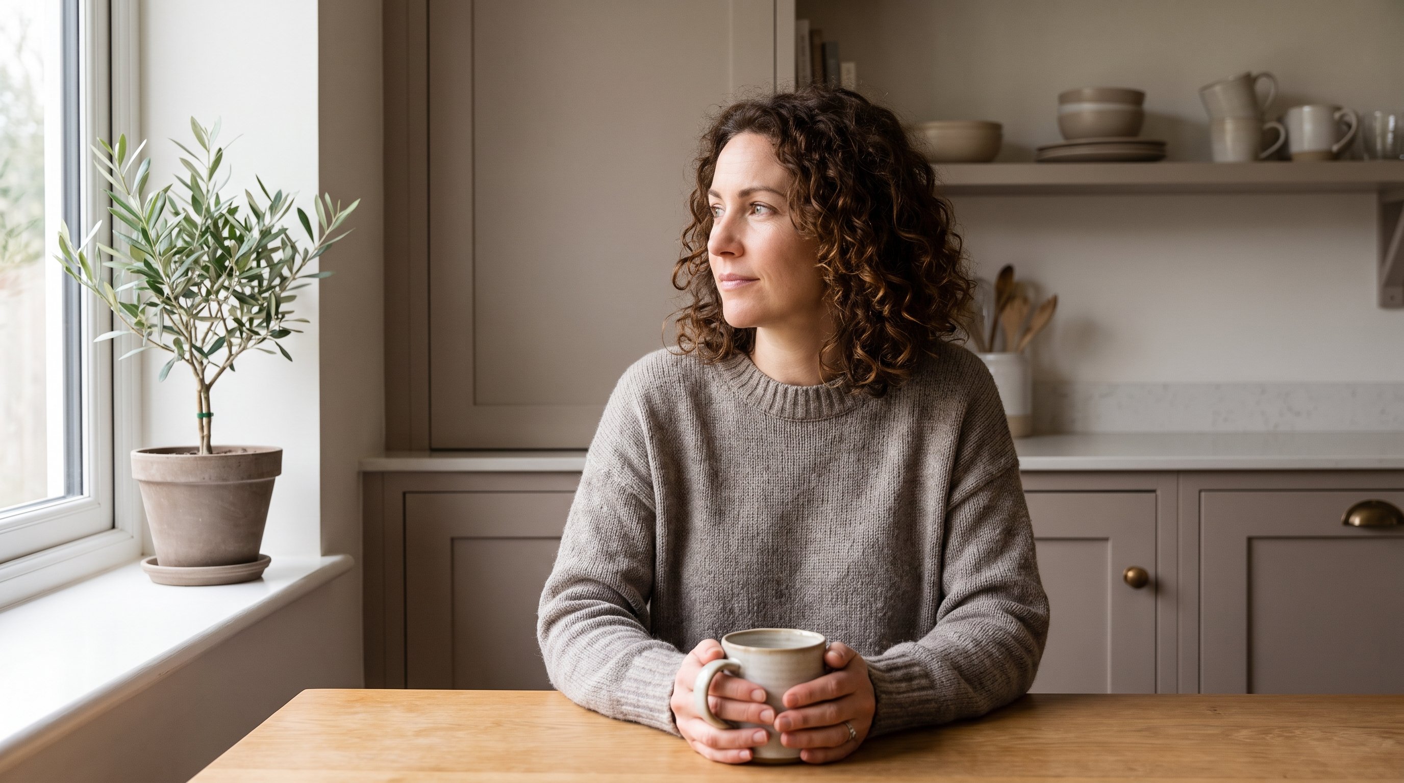 person writing in a habit log at a kitchen table