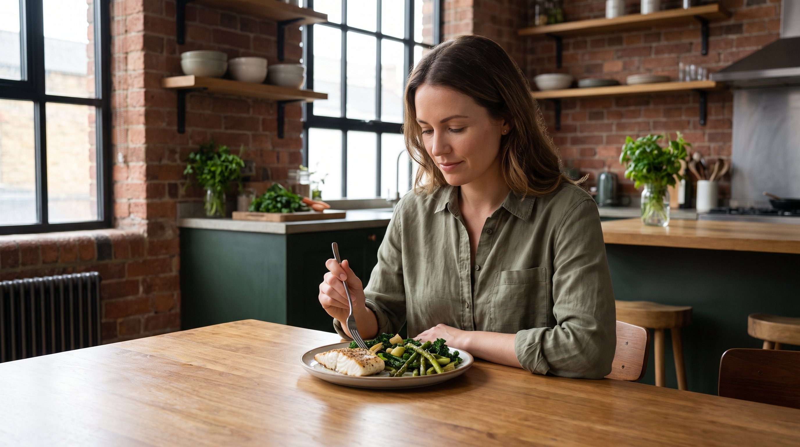 Mix and match from a table like this across three or four meals and the daily total adds up without any single food havi