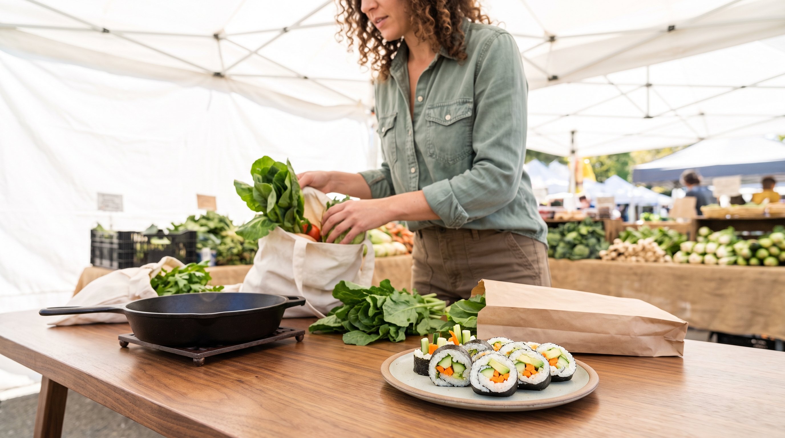 A woman in her late 20s putting groceries away in a bright white kitchen
