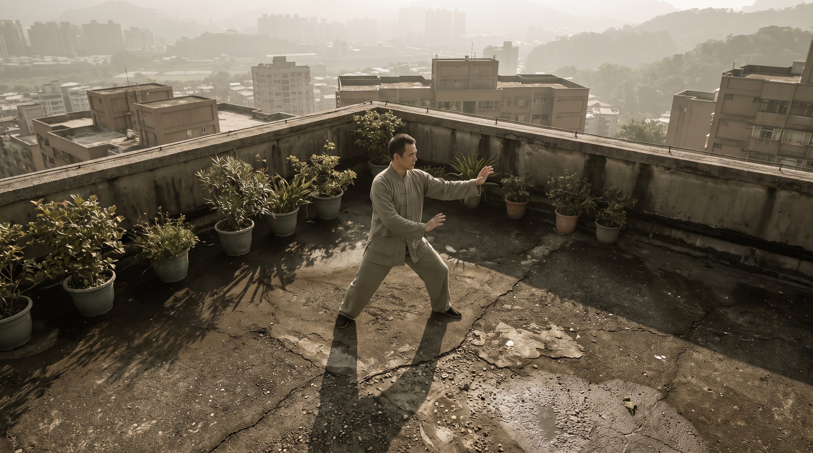 person practicing slow movement outdoors person practicing slow movement outdoors