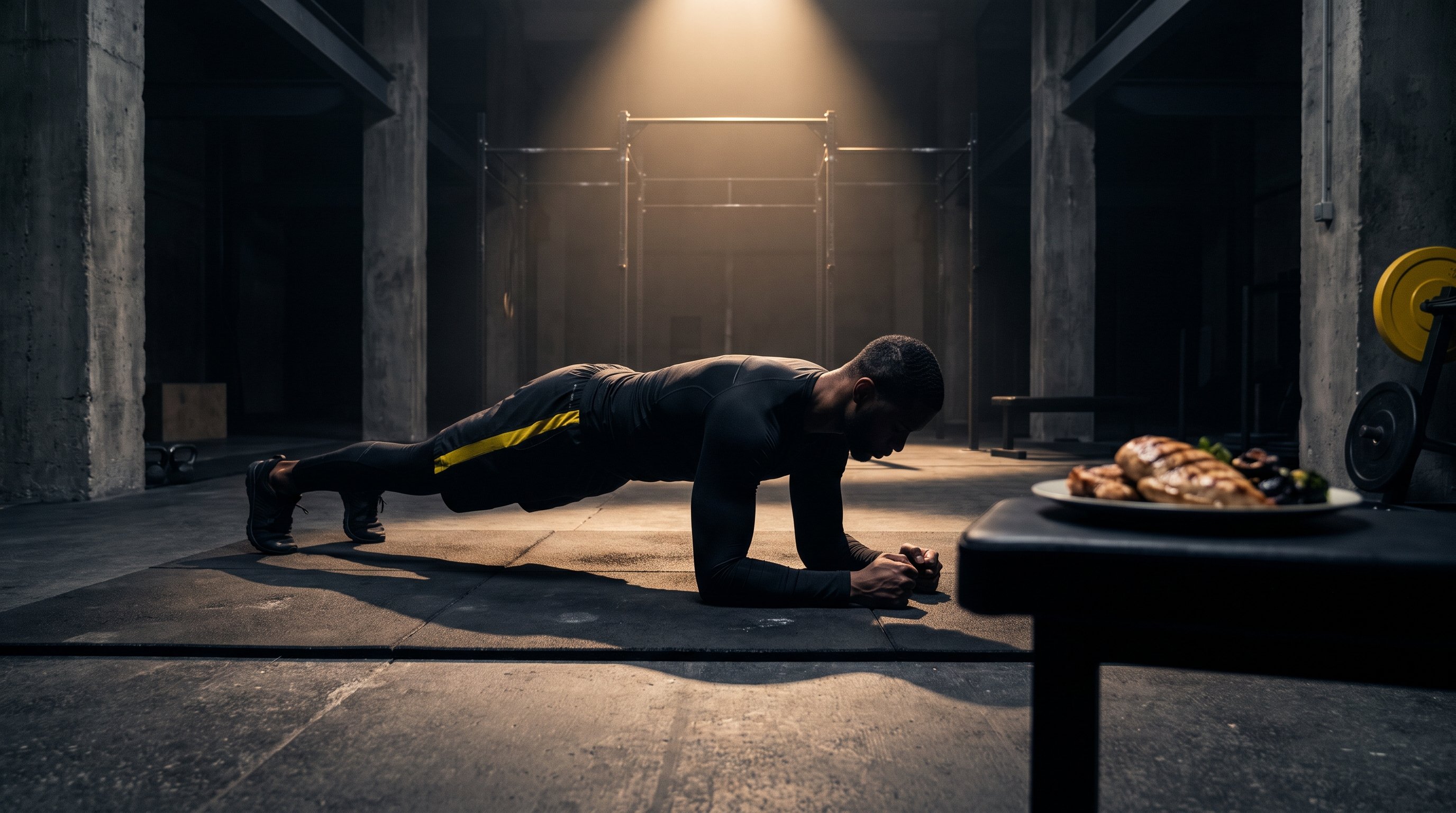 man doing push ups floor