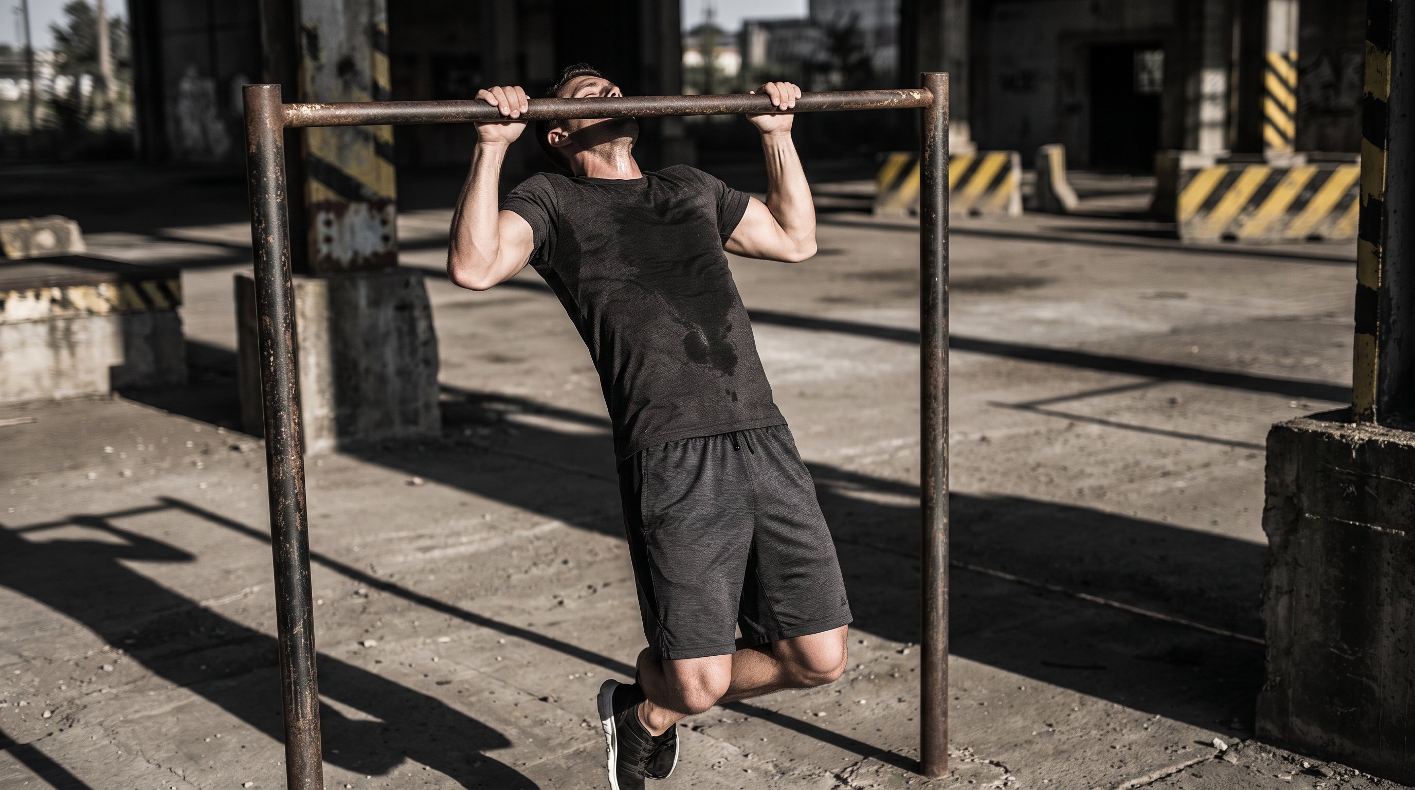 man doing push ups outdoors
