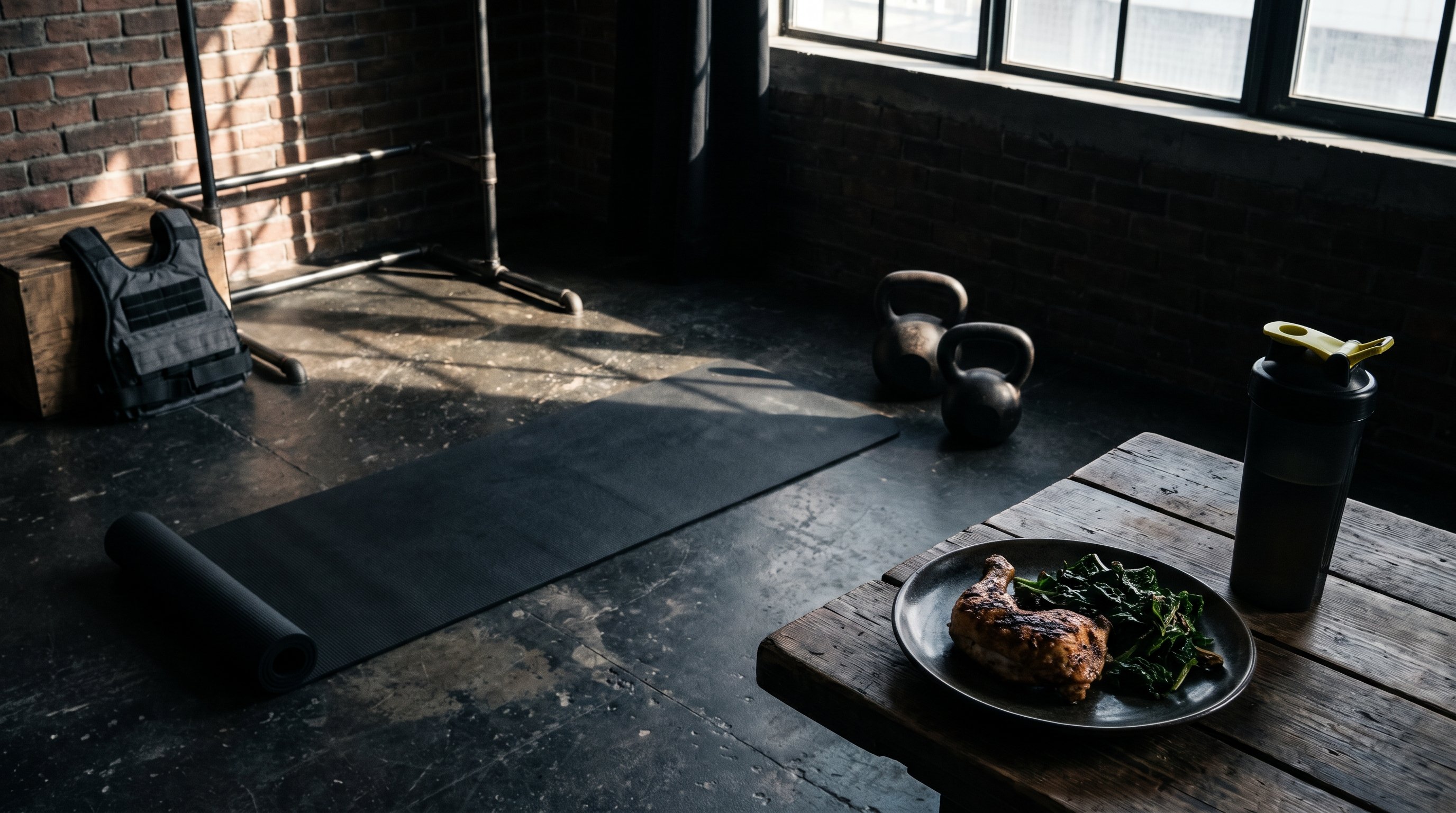 two friends exercising together at home