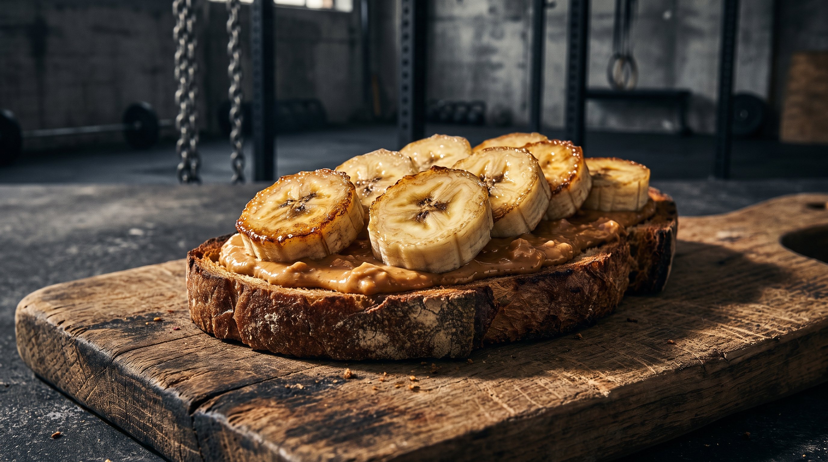banana and oats on counter