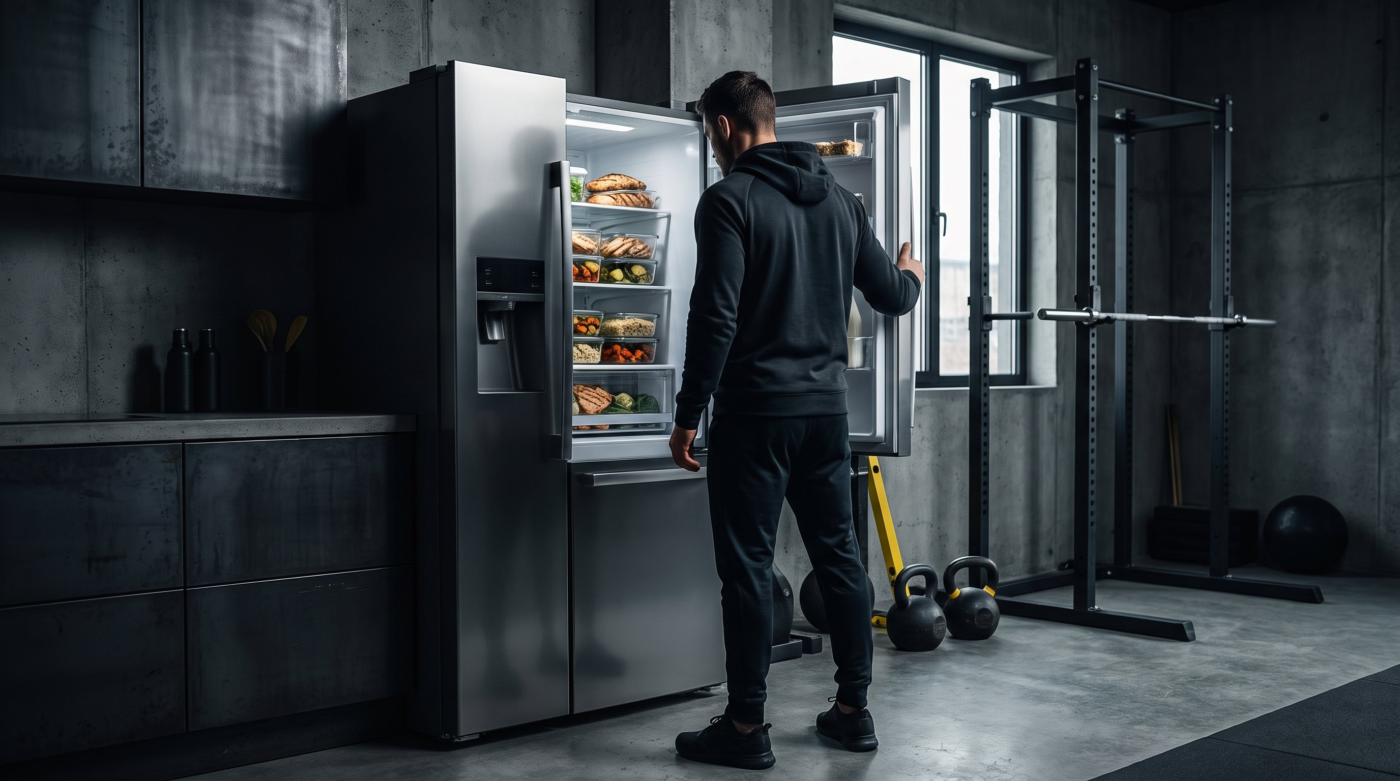man preparing meal kitchen