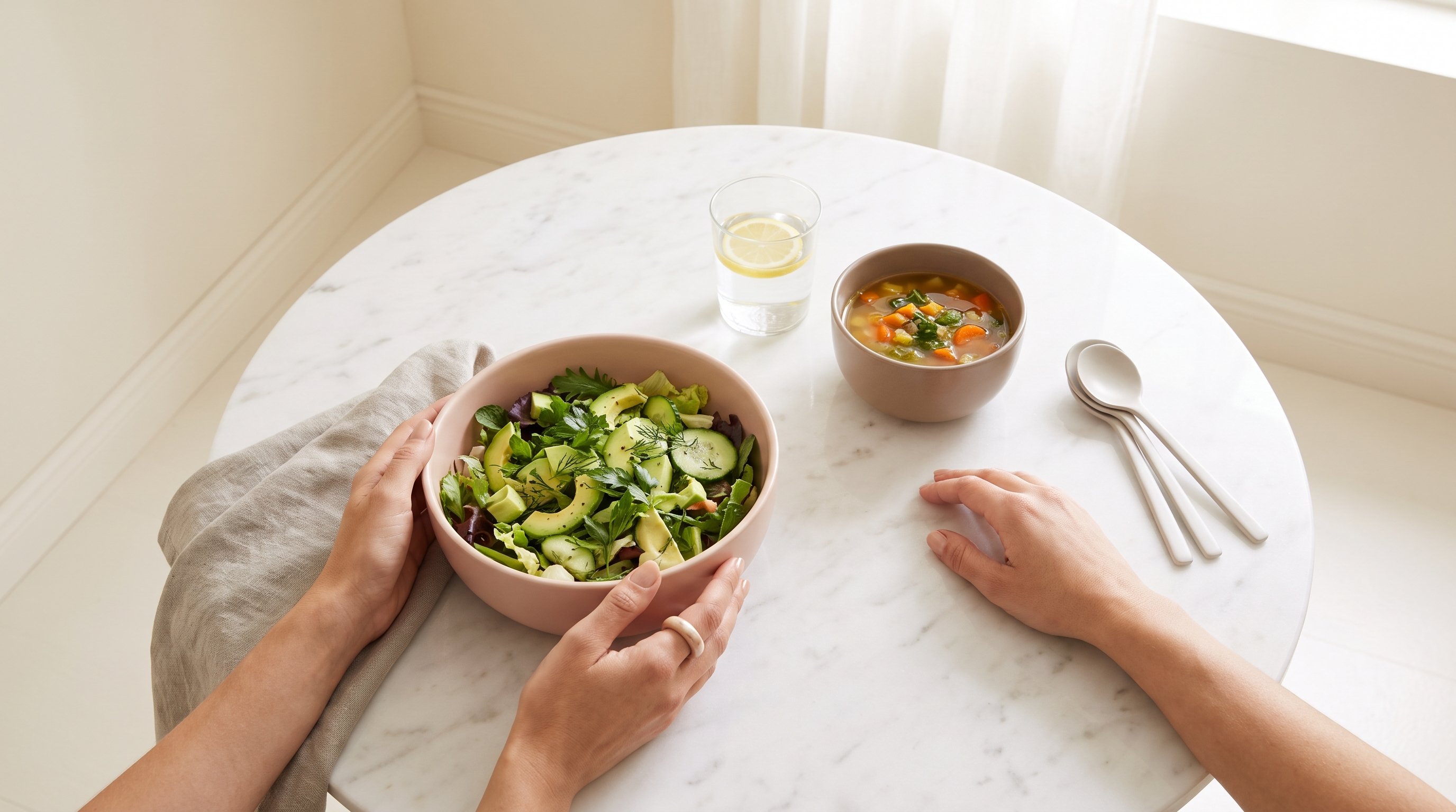 colourful vegetable soup bowl