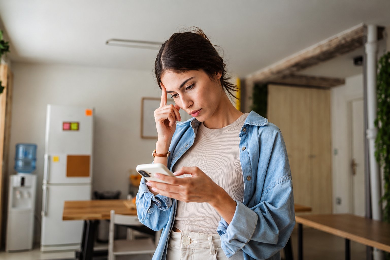 nord-pilates-woman-checking-phone-booking-pilates-class-online-home nord-pilates-woman-checking-phone-booking-pilates-class-online-home