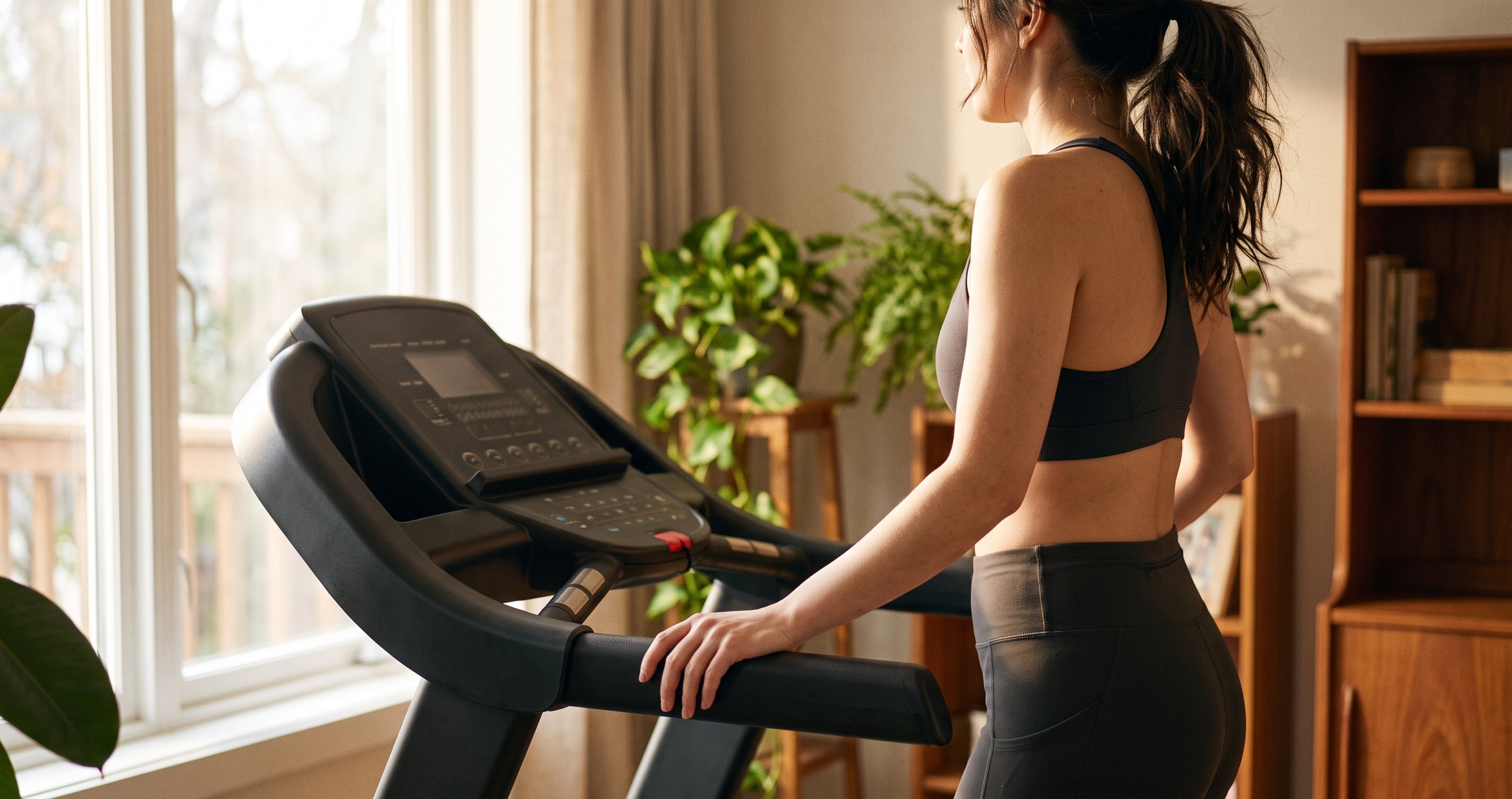 woman on a treadmil woman on a treadmil