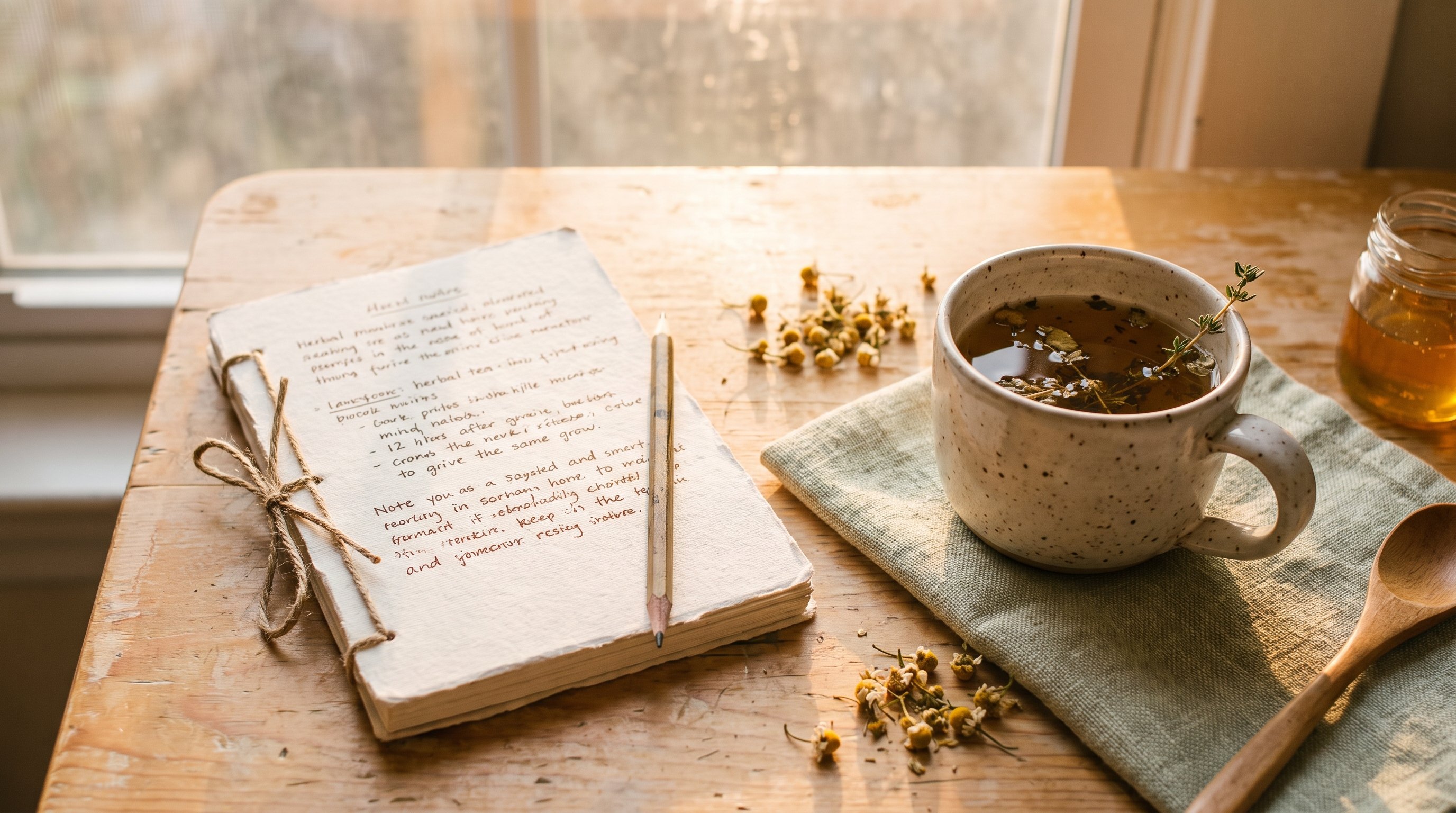 person writing food diary