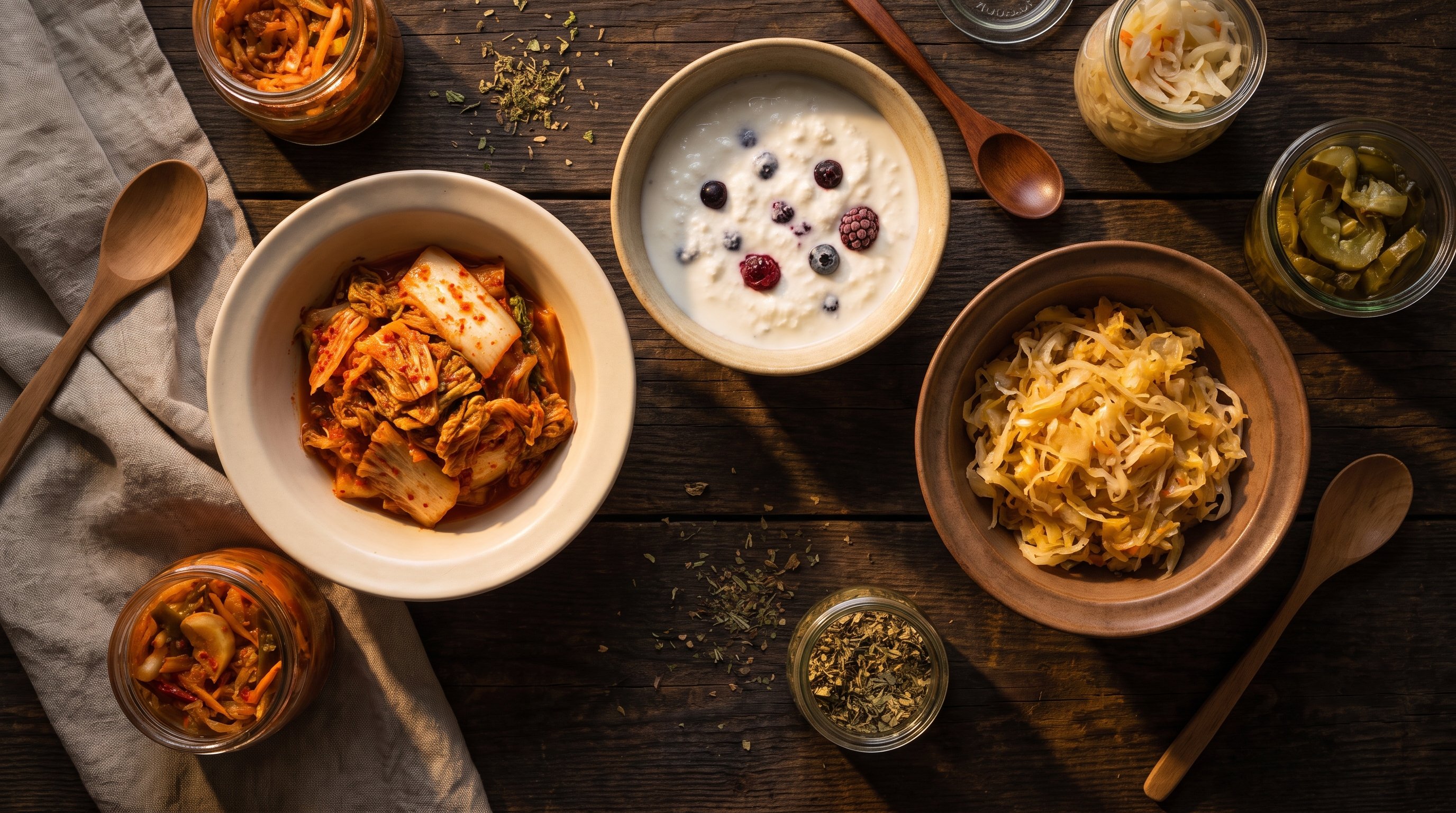 fermented vegetables jars
